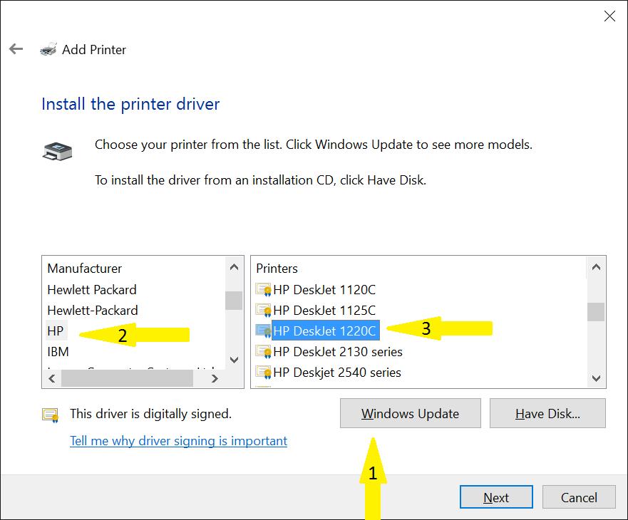 how to update drivers on hp printer